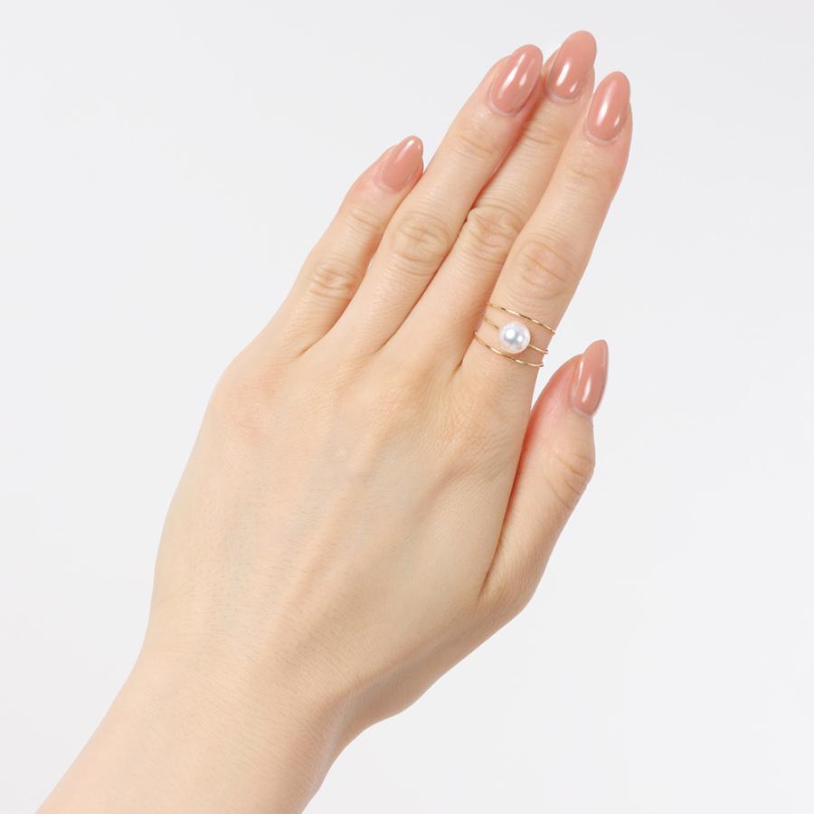ムーンレーベル 公式] パール リング 真珠 指輪 一粒 Embrace パール