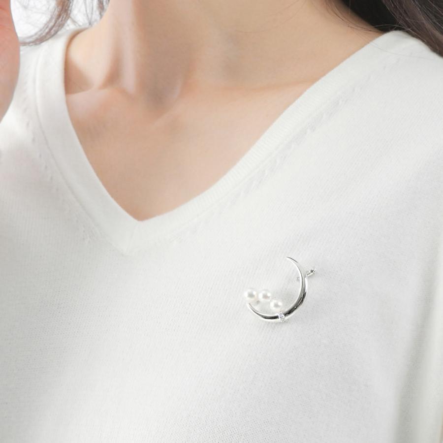 ムーンレーベル 公式] パール ブローチ Moonlight 真珠