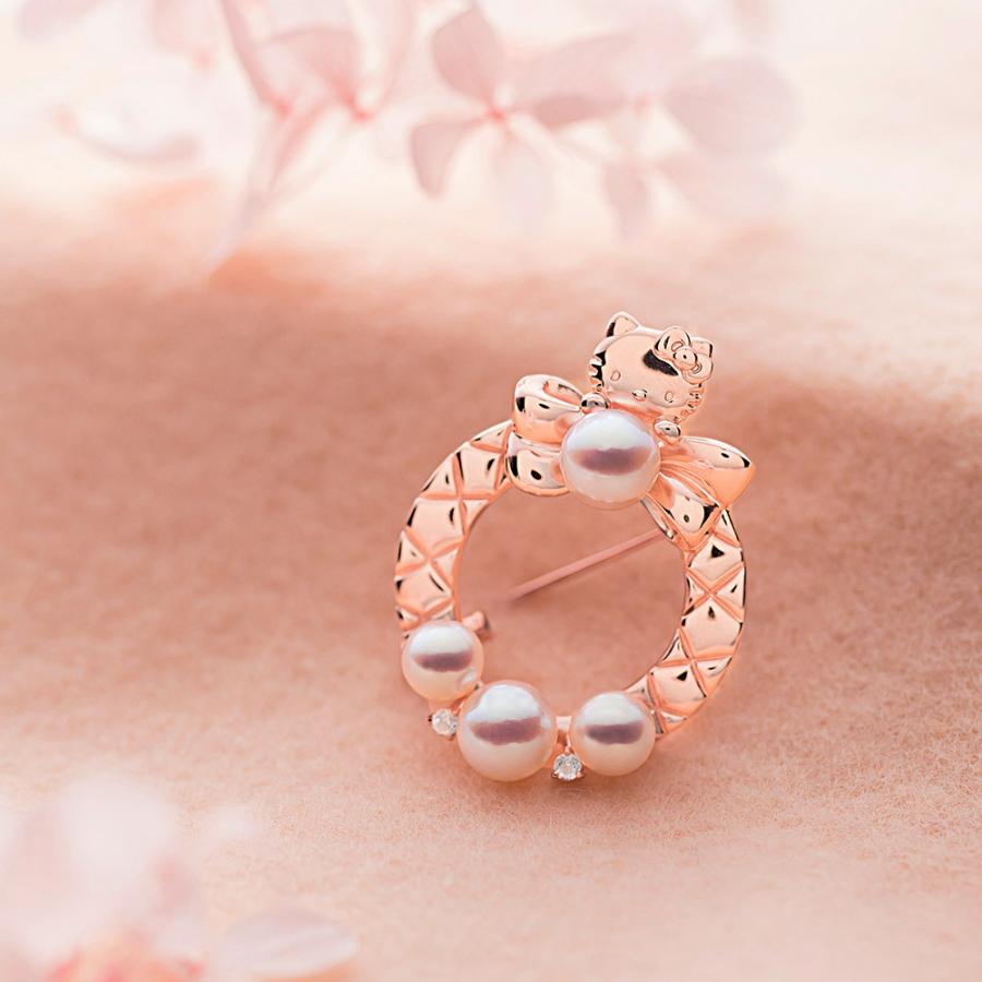 ハローキティ　45周年　ブローチ　バレエ　新品未開封 ハローキティ [ムーンレーベル 公式] ブローチ Hello Kitty Pink Sweet