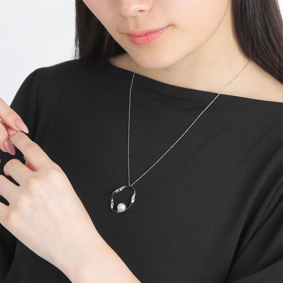 [ムーンレーベル 公式] パール ネックレス Rapture パールペンダント PT レディース プラチナ  DES0401RAPTURE0000 ムーンレーベル Moon Labelの画像