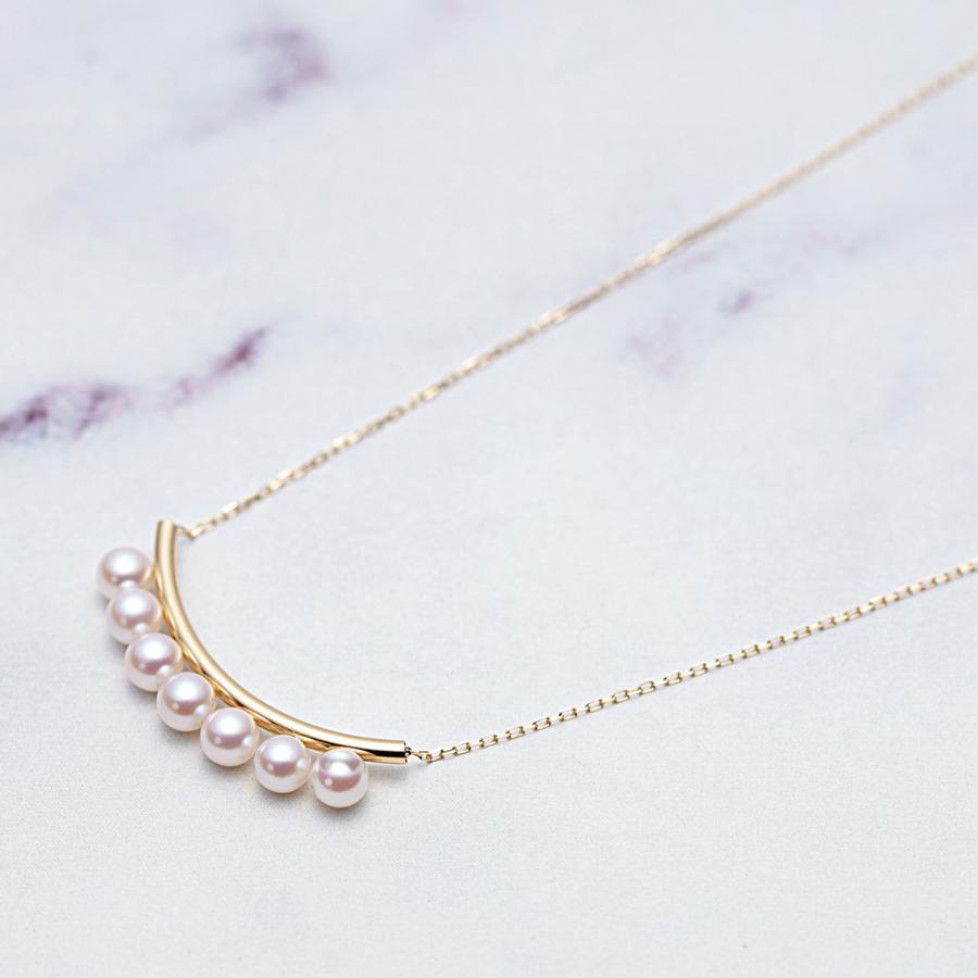 ムーンレーベル 公式] ベビーパール ネックレス Link ペンダント K18