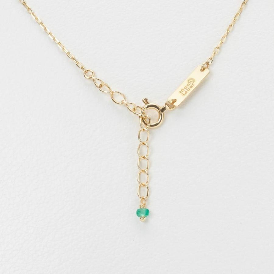 [ムーンレーベル 公式] エメラルド ネックレス オリエンタル ペンダント エメラルド K18 レディース 18金  5月 誕生石 DES0402ORI-EM00000の画像