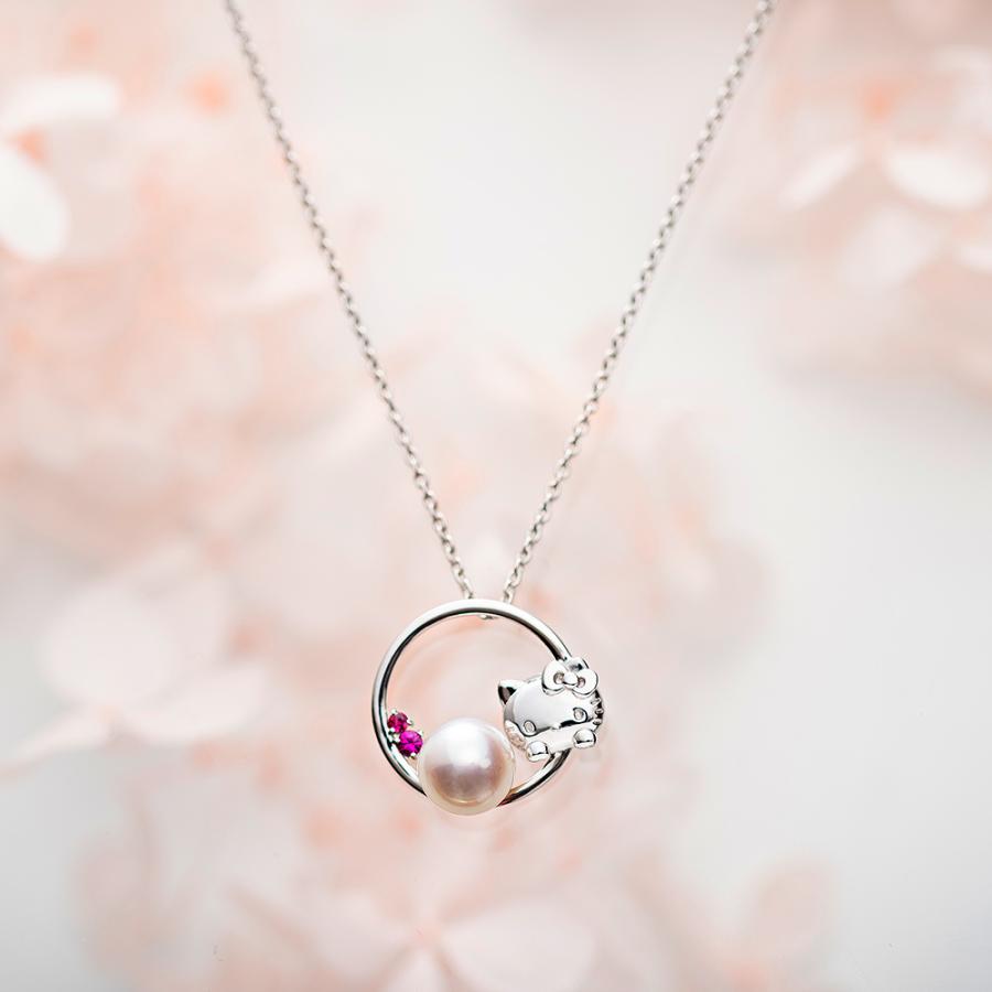 ハローキティ [ムーンレーベル 公式] ネックレス Hello Kitty Bloom
