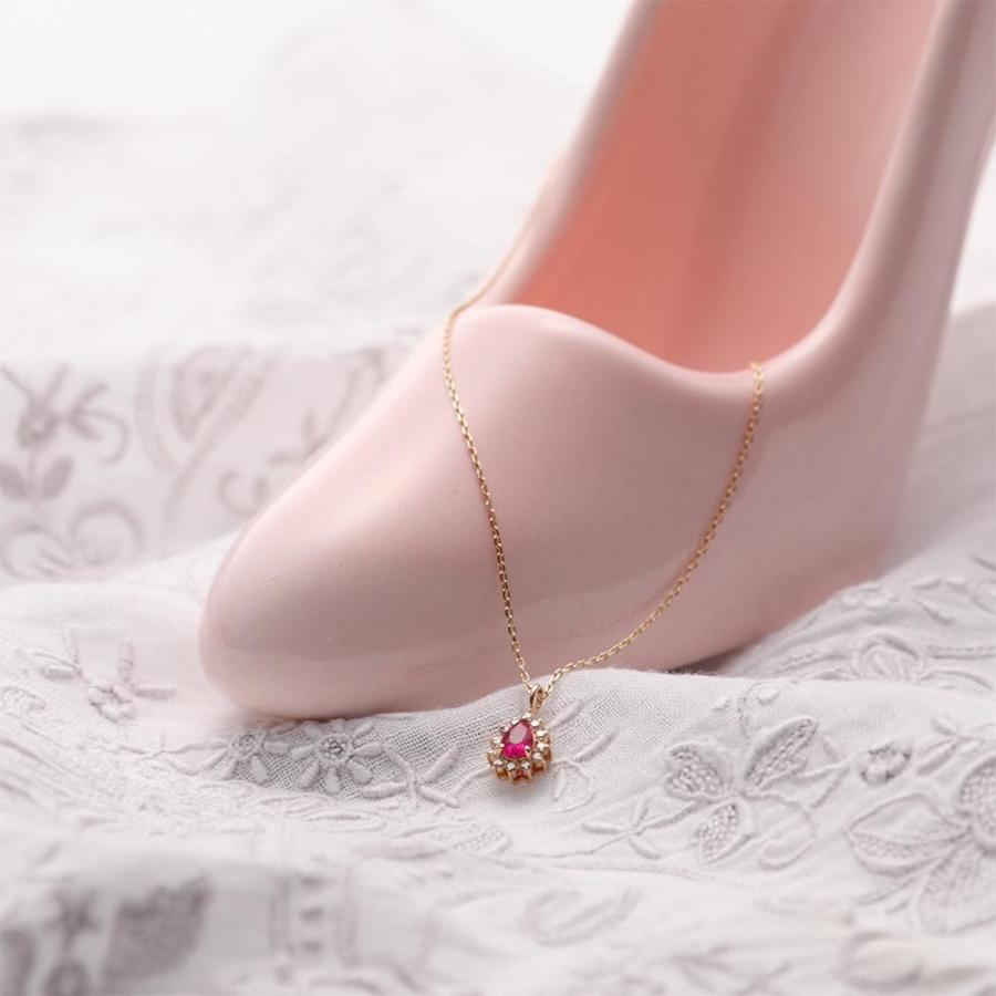 ムーンレーベル 公式] ルビー ネックレス ダイヤモンド Color Jewels