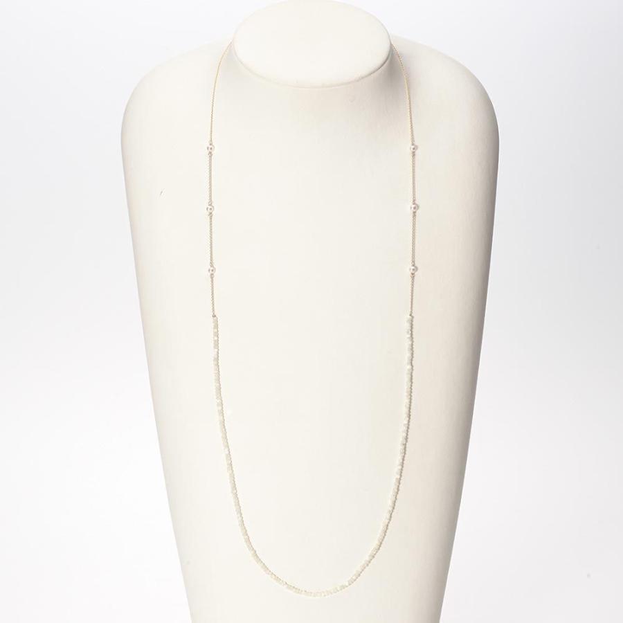 [ムーンレーベル 公式] 真珠母貝 ネックレス Lei マザーオブパール ペンダント K10 レディース DES0411LEI-MOP0000の画像