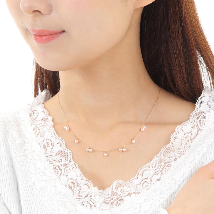 [ムーンレーベル 公式] パール ネックレス Cherry パール ペンダント K18PG レディース 18金 DES04PGCHE-AZU0000の画像