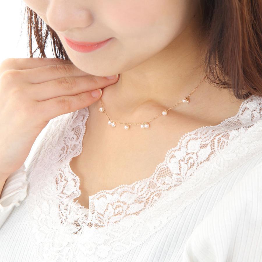 [ムーンレーベル 公式] パール ネックレス Cherry パール ペンダント K18PG レディース 18金 DES04PGCHE-AZU0000の画像