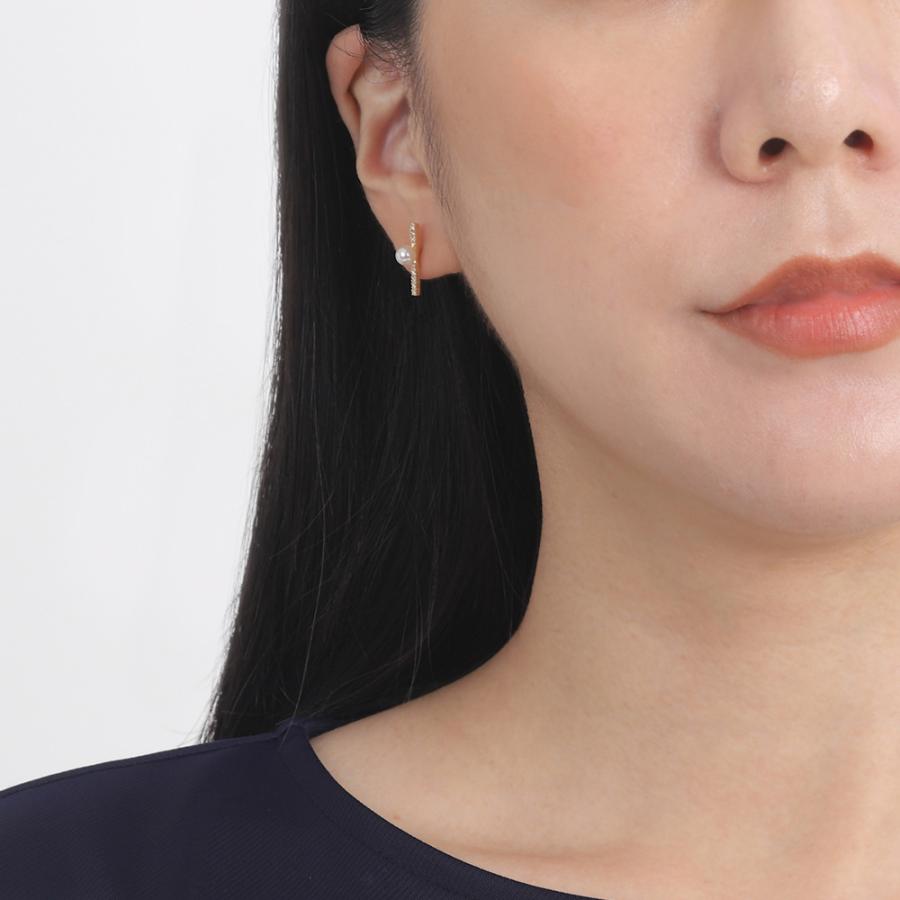 [ムーンレーベル 公式] パール ダイヤモンド ピアス　Classy パール ピアス K18 レディース 18金 DES0502CLASSY0000P_7