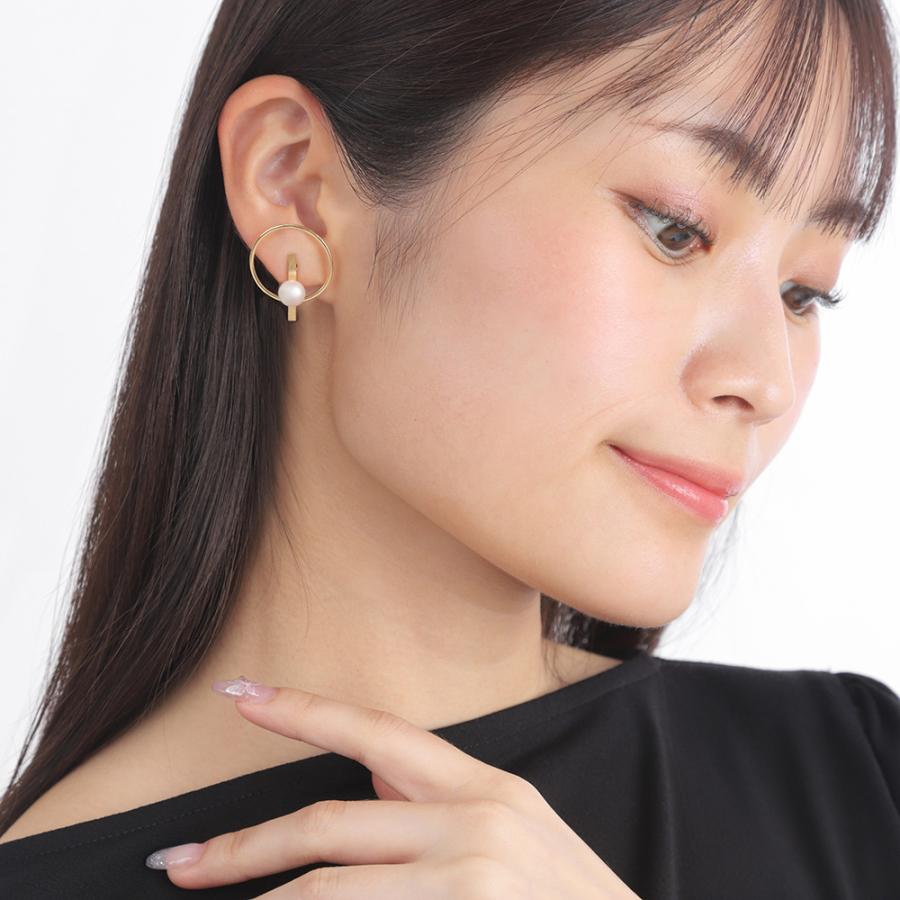 [ムーンレーベル 公式] パール イヤリング Queen パール イヤリング K18 レディース 18金 DES0502QUEEN00000Eの画像