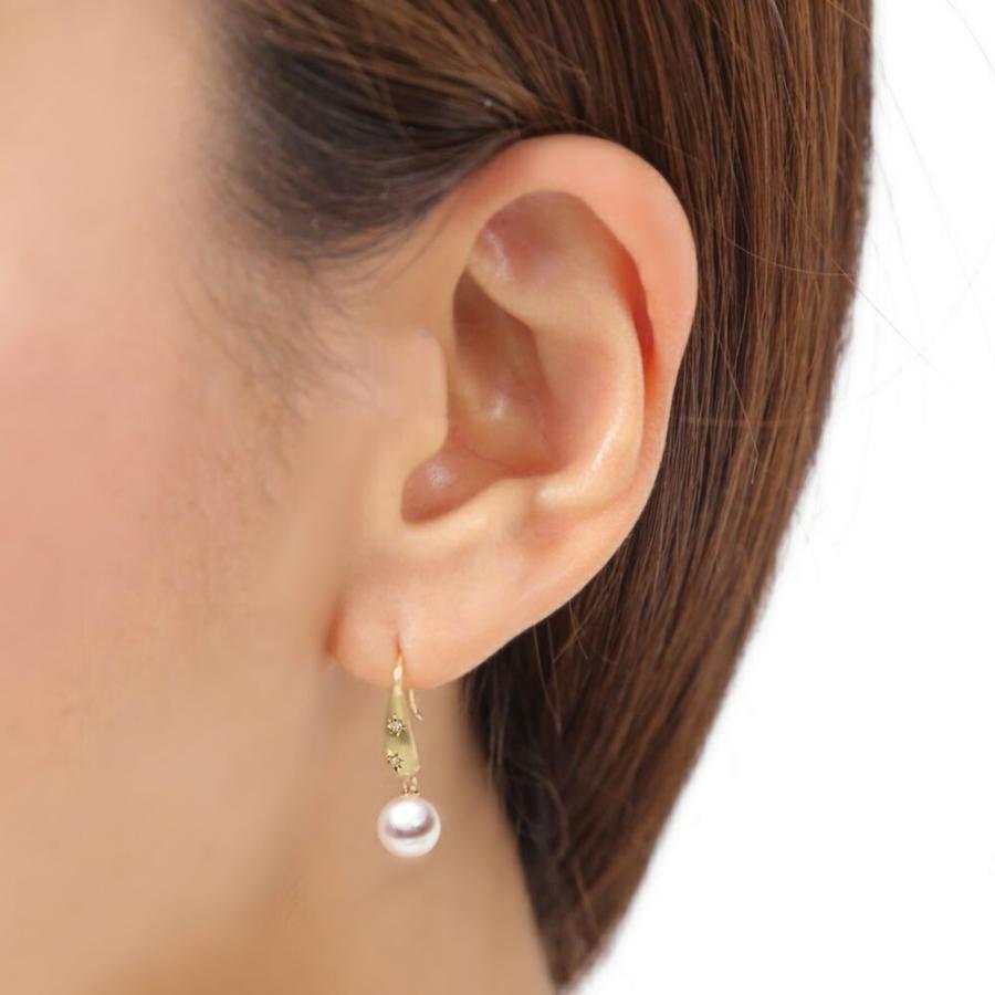 [ムーンレーベル 公式] パール ピアス Starry パール ピアス K18 レディース 18金 DES0502STARRY00000の画像