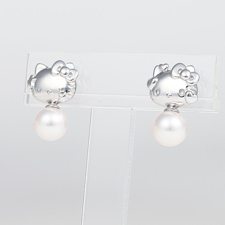 [ムーンレーベル 公式] ハローキティ ピアス Hello Kitty Lovely ピアス パール ピアス レディース DES0505KT-4ST00000の画像