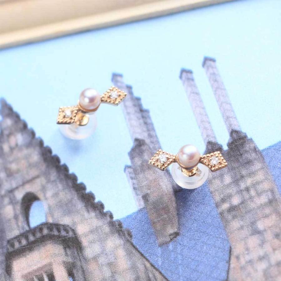 [ムーンレーベル 公式] ベビーパール ピアス Angel パール ピアス K10 レディース DES0511ANGEL000000