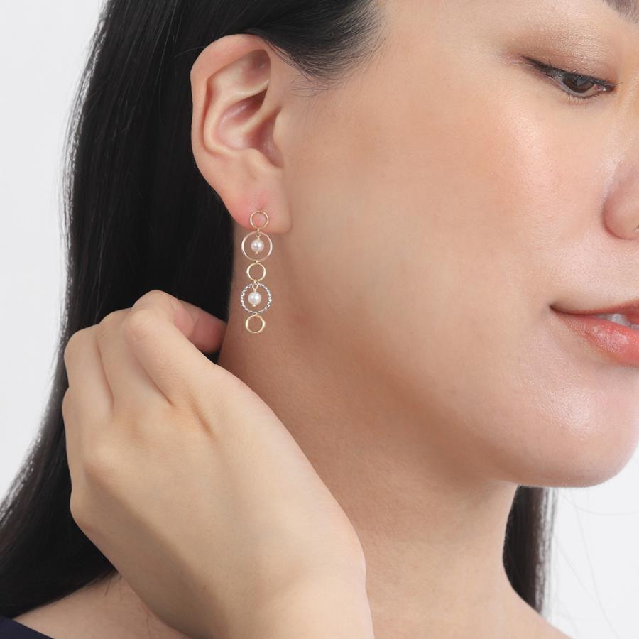 k18 パールピアス 連続パール フープピアス 18金 アクセサリー imgrc0096094817.jpg