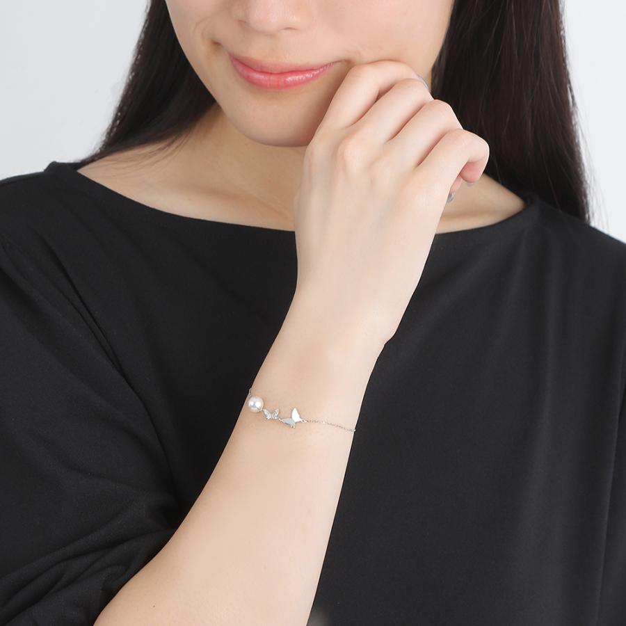 [ムーンレーベル 公式] ダイヤモンド ブレスレット Euphoriaパールブレスレット PT プラチナ レディース 真珠 プラチナ DES0701EPHRIA00000の画像