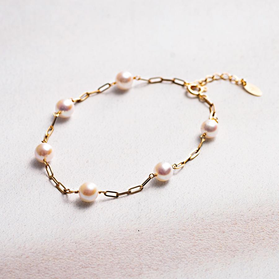 ムーンレーベル 公式] パール ブレスレット 5.5mm アコヤ真珠