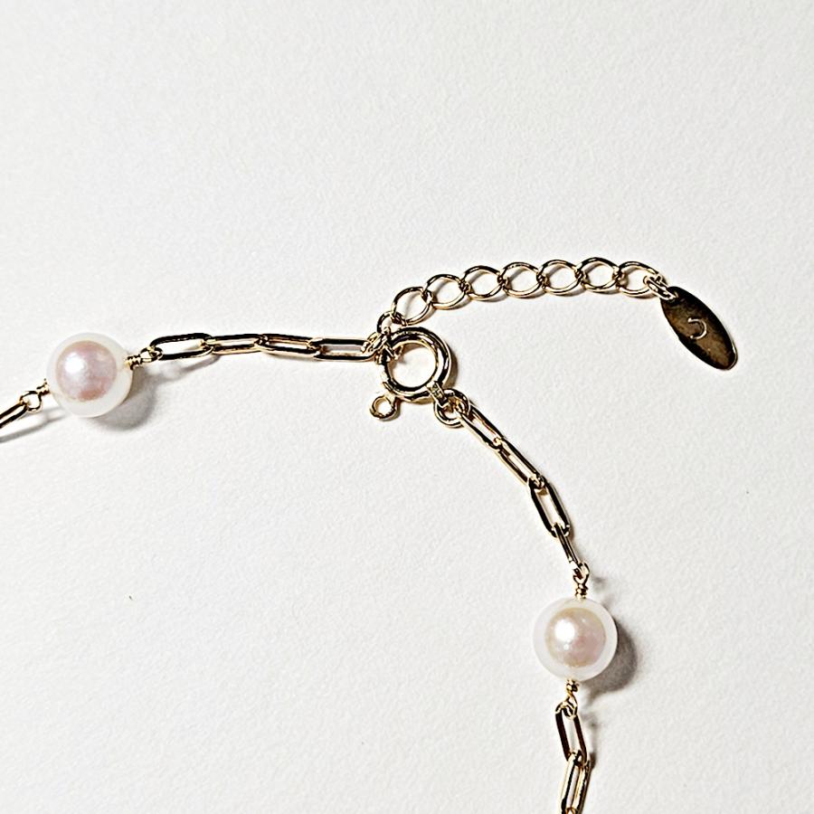 ムーンレーベル 公式] パール ブレスレット 5.5mm アコヤ真珠
