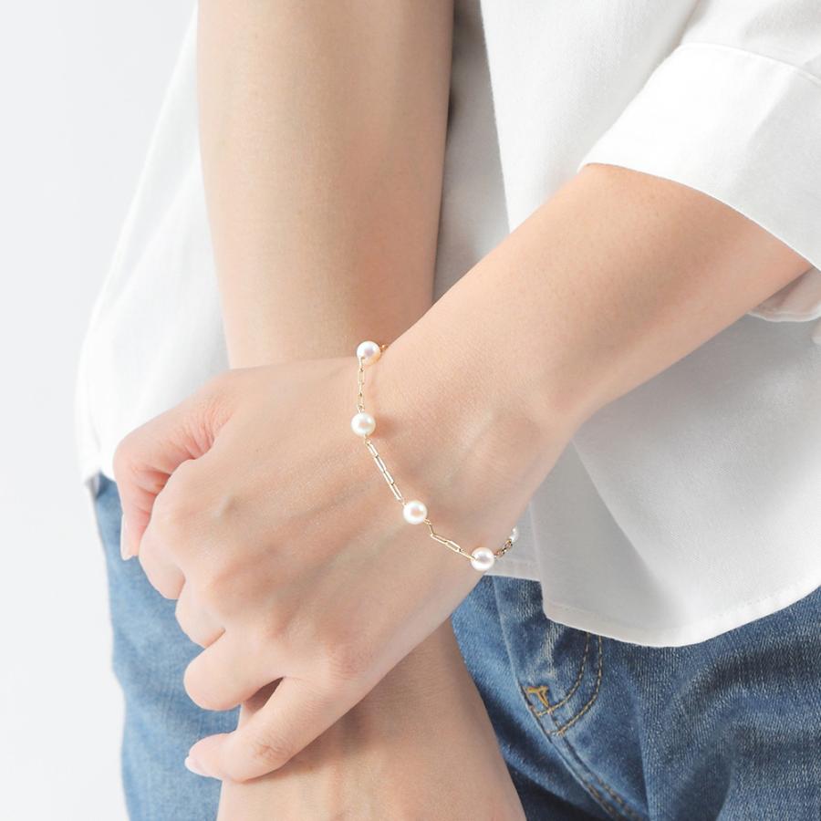 ムーンレーベル 公式] パール ブレスレット 5.5mm アコヤ真珠