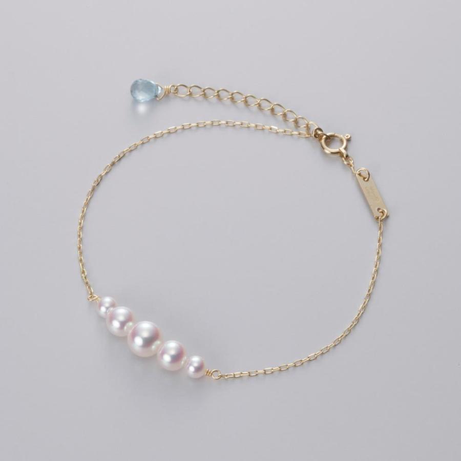 [ムーンレーベル 公式] パール ブレスレット Croissant ブレスレット K18YG レディース 18金 DES0702CROI-100000の画像