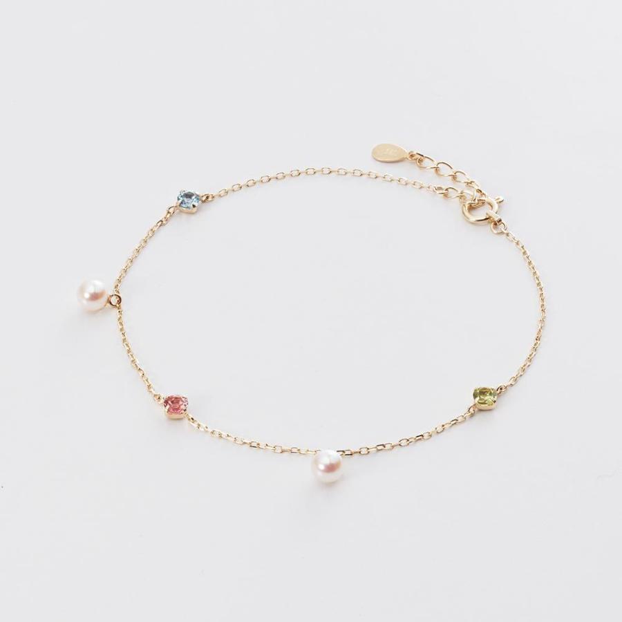 MoonLabel Princess パールブレスレット K10 ムーンレーベル 公式] パール ブレスレット Princess K10 レディース