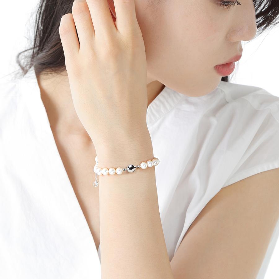 アコヤ真珠 ブレスレット 儚く 6.5-7mm K18YG × パール 水色 アコヤ真珠 ブレスレット 儚く 6.5-7mm K18YG × パール 水色