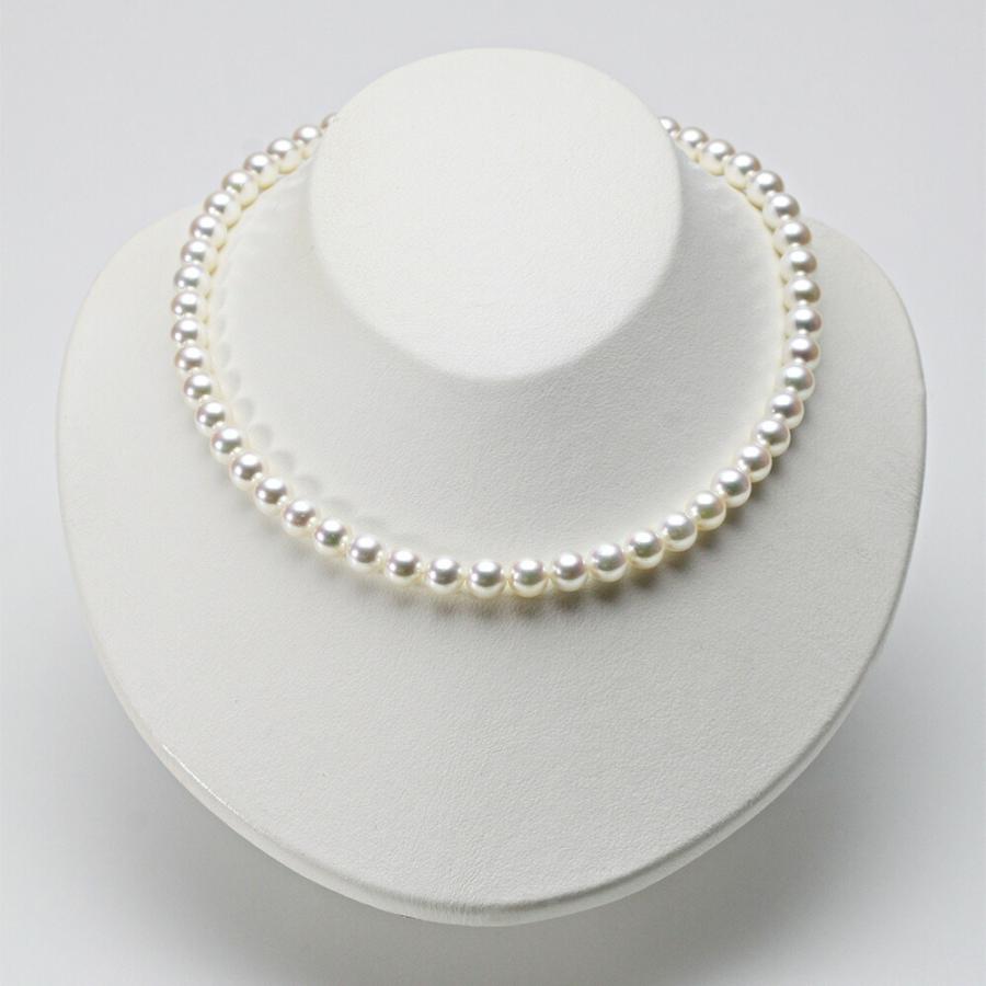 [ムーンレーベル 公式] パール ネックレス レディース 7.5-8.0mm アコヤ 真珠 ネックレス ＆ K14WG イヤリング/ピアス 2点セット FIN7580R32NW000000_1