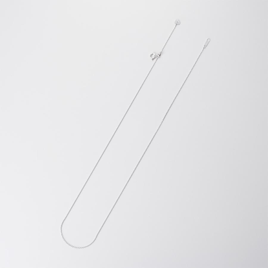 [ムーンレーベル 公式] K18WG アズキチェーン　0.28mm 45cm スライド式 ネックレス レディース FINCHN-000000A01W0の画像