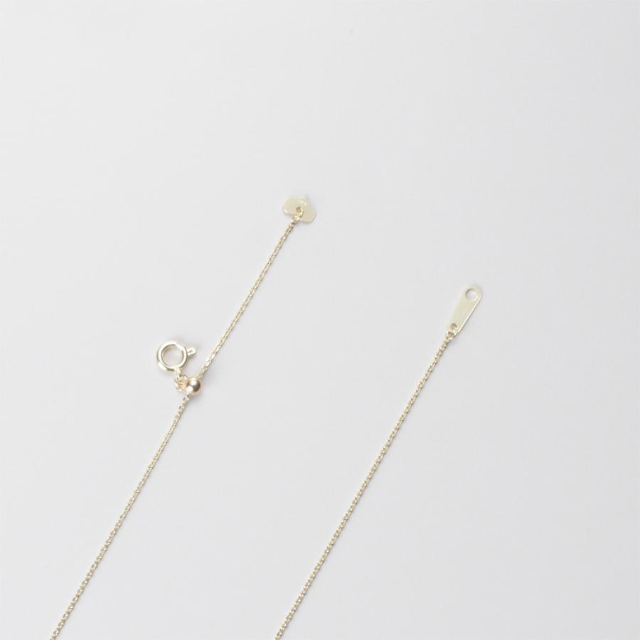 [ムーンレーベル 公式] K18YG アズキチェーン　0.28mm 45cm スライド式 ネックレス レディース FINCHN-000000A01Y0の画像
