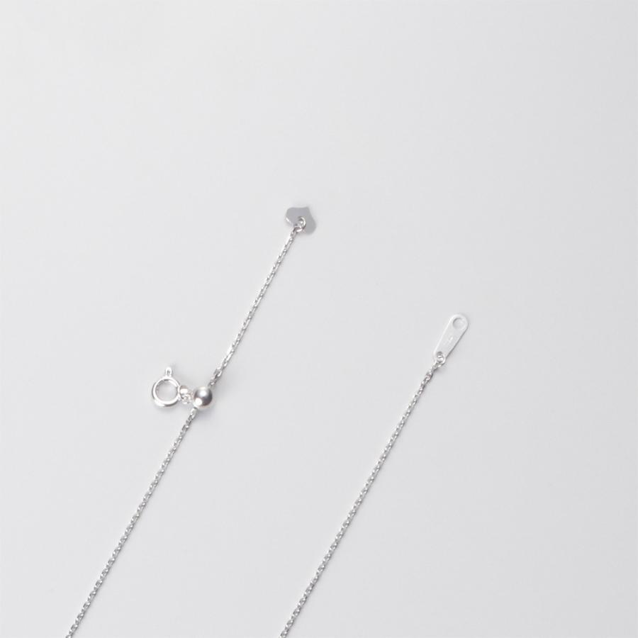 [ムーンレーベル 公式] K18WG アズキチェーン　0.34mm 45cm スライド式 ネックレス レディース FINCHN-000000A02W0の画像
