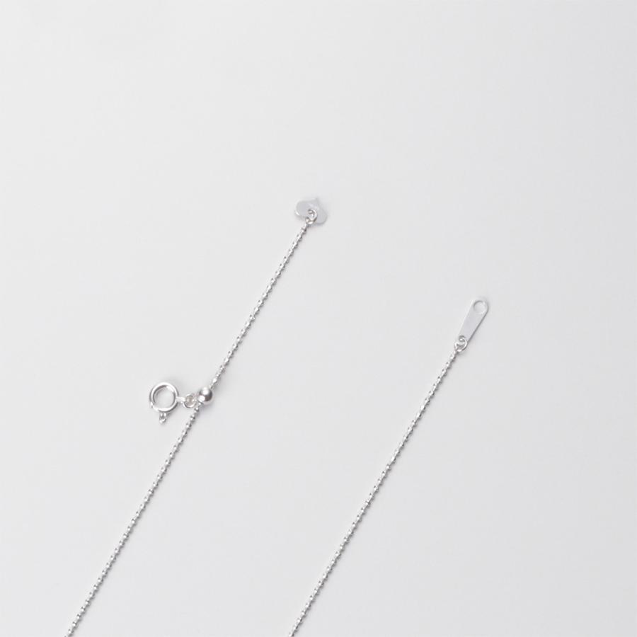 ムーンレーベル 公式] K18WG カットボールチェーン 1.0mm 45cm