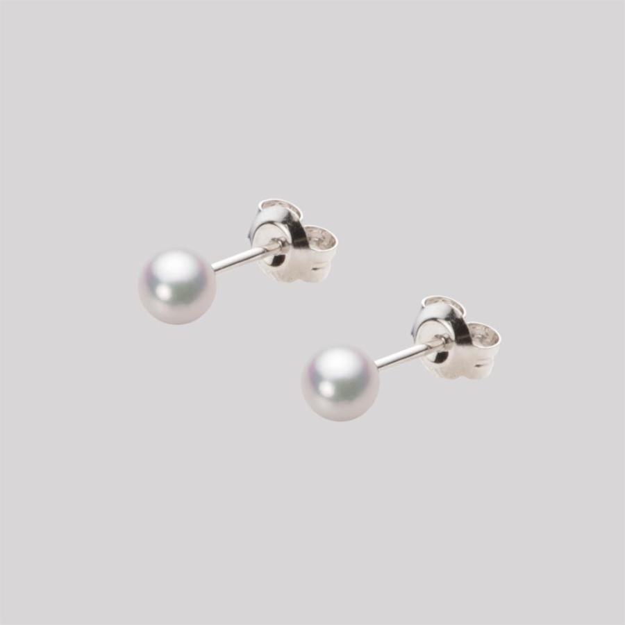 [ムーンレーベル 公式] ベビーパール ピアス レディース あこや真珠 4.0mm アコヤ 真珠 ピアス K14WG ホワイトゴールド HA00040R12WPGPA02W