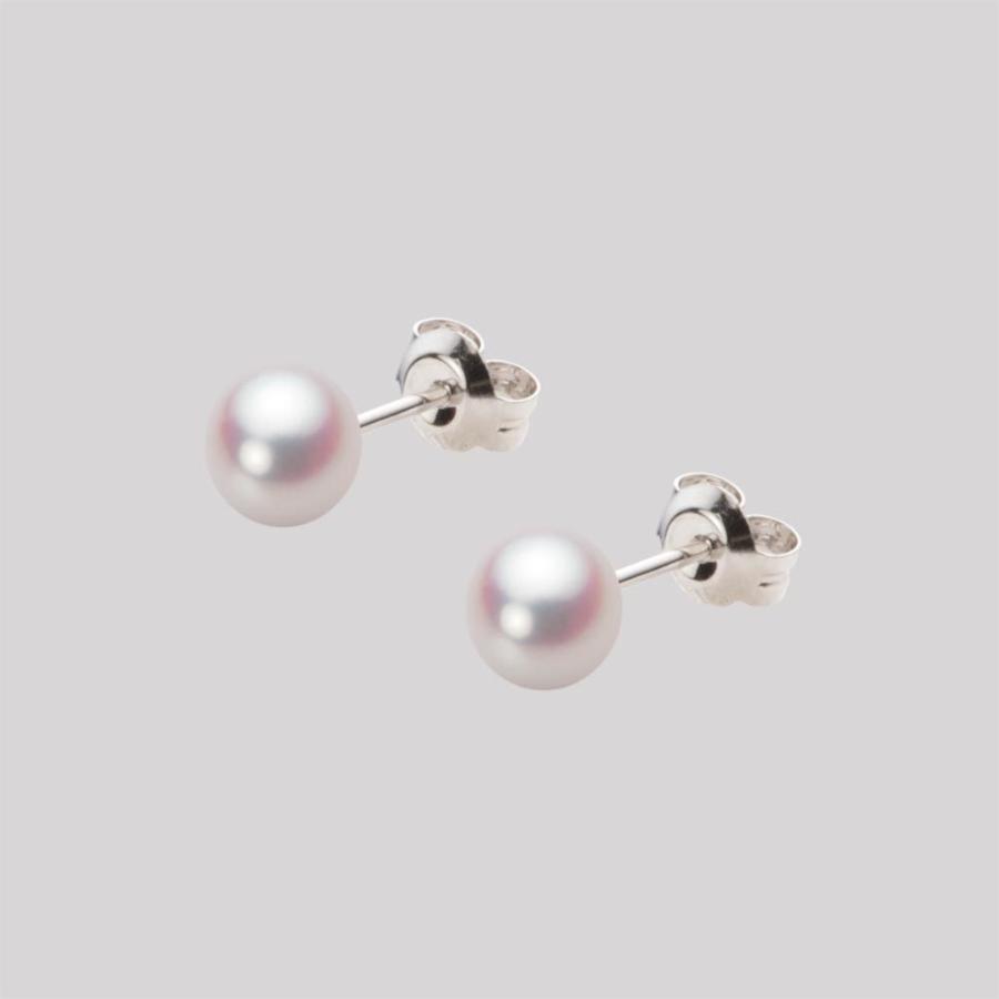 [ムーンレーベル 公式] ベビーパール ピアス レディース あこや真珠 5.0mm アコヤ 真珠 ピアス K14WG ホワイトゴールド  HA00050B11WPNPA02W