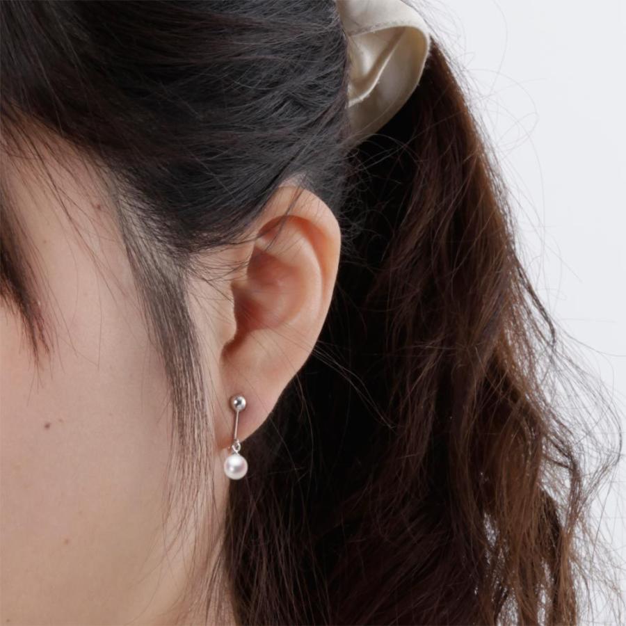 [ムーンレーベル 公式] ベビーパール イヤリング レディース あこや真珠 5.0mm アコヤ 真珠 イヤリング K14WG ホワイトゴールド  HA00050D11WPNY12W0の画像