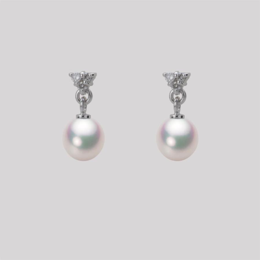 [ムーンレーベル 公式] ベビーパール ピアス レディース あこや真珠 5.5mm アコヤ 真珠 ピアス K18WG ホワイトゴールド HA00055D11WPG617W0