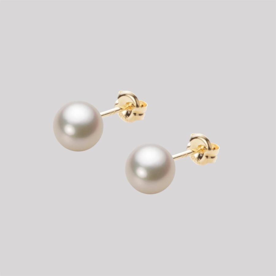 [ムーンレーベル 公式] パール ピアス レディース あこや真珠 6.0mm アコヤ 真珠 ピアス K18 イエローゴールド 18金  HA00060R11CG0PA03Y