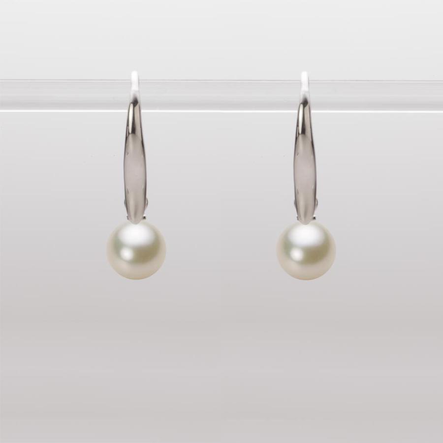 【エレガントで実用的♪】[ムーンレーベル 公式] パール アメリカンピアス レディース あこや真珠 6.0mm アコヤ 真珠 ピアス K18WG ホワイトゴールド  HA00060R13CG0716W0