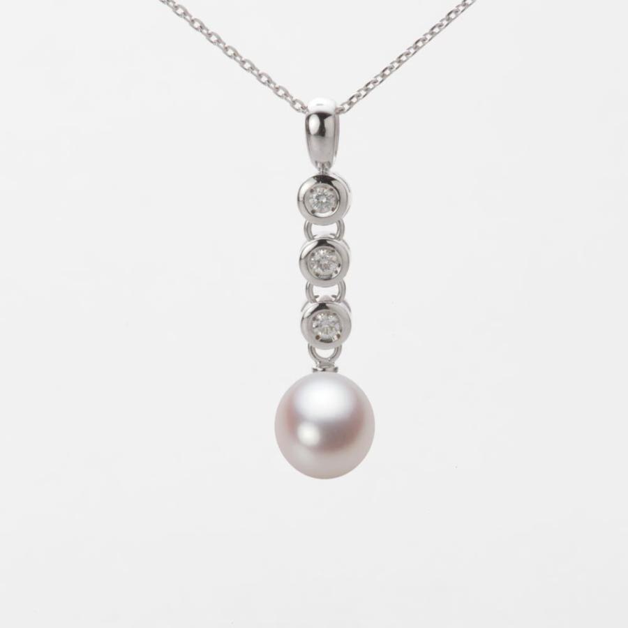 [ムーンレーベル 公式] パール ペンダント レディース 7.0mm アコヤ 真珠 ペンダント トップ K18WG ホワイトゴールド HA00070D13WPN789W0-T