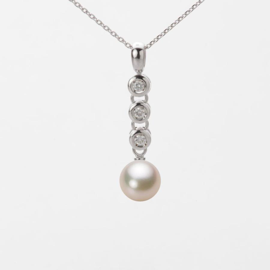 [ムーンレーベル 公式] パール ペンダント レディース 7.0mm アコヤ 真珠 ペンダント トップ K18WG ホワイトゴールド HA00070R11CG0789W0-T
