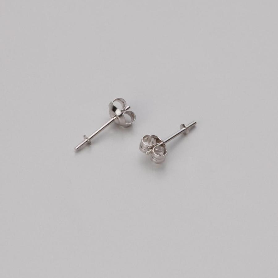 [ムーンレーベル 公式] パール ピアス レディース あこや真珠 7.5mm アコヤ 真珠 ピアス Pt900 プラチナ  HA00075B13WPNPA04Pの画像
