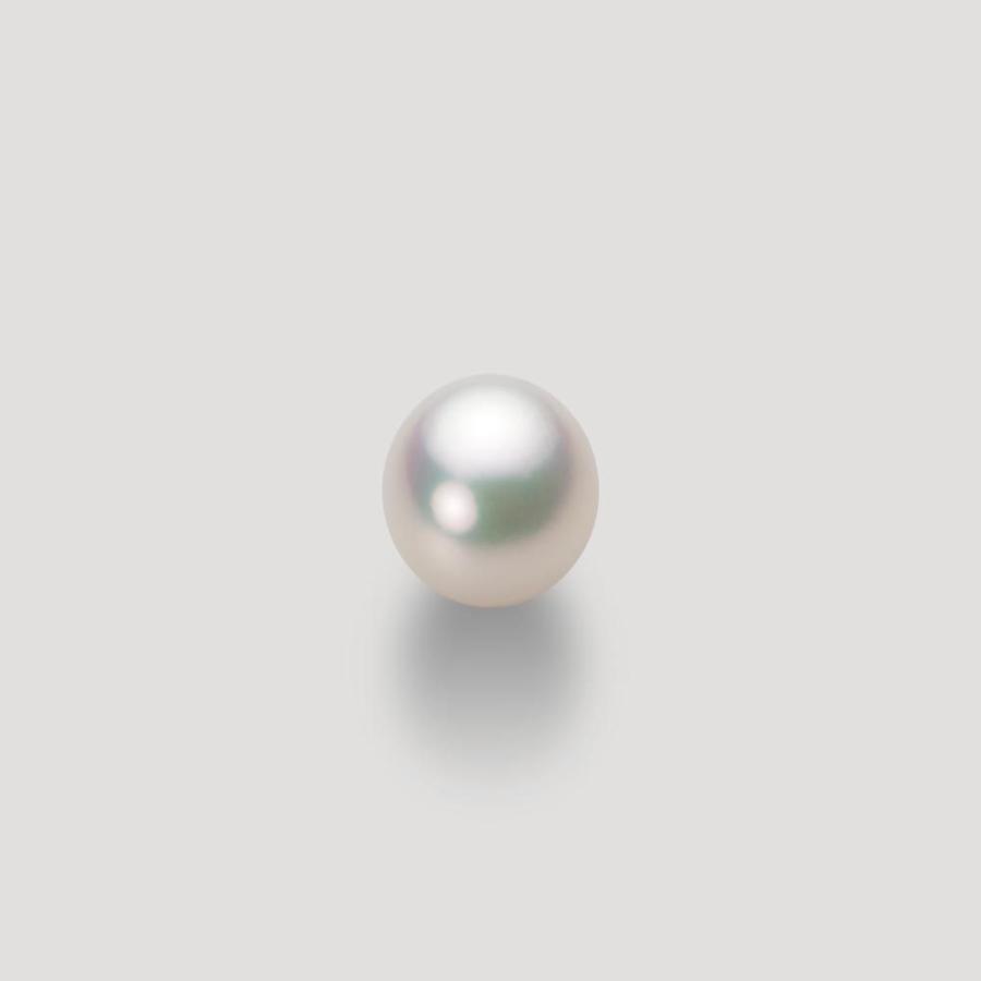 [ムーンレーベル 公式] 一粒 パールネックレス レディース 7.5mm アコヤ 真珠 ペンダント K18WG ホワイトゴールド  HA00075D11CW01495Wの画像