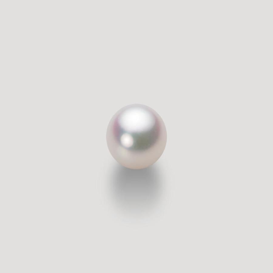 [ムーンレーベル 公式] パール ペンダント レディース 7.5mm アコヤ 真珠 ペンダント トップ K18WG ホワイトゴールド HA00075D11WPG725W0-T