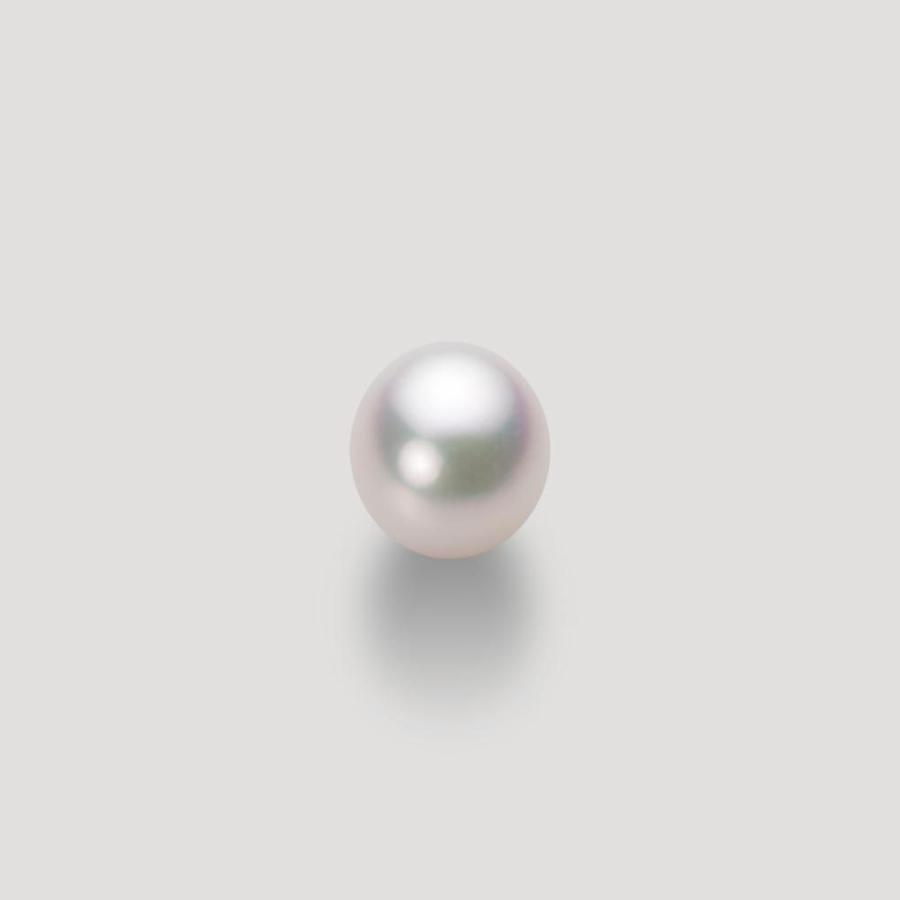[ムーンレーベル 公式] 一粒 パールネックレス レディース 7.5mm アコヤ 真珠 ペンダント K18WG ホワイトゴールド  HA00075D12WPG1474Wの画像