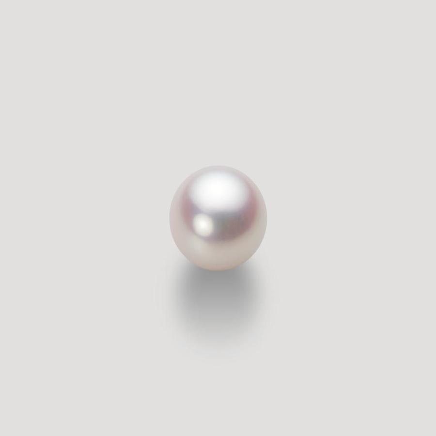[ムーンレーベル 公式] 一粒 パールネックレス レディース 7.5mm アコヤ 真珠 ペンダント K18WG ホワイトゴールド  HA00075D12WPN1474Wの画像