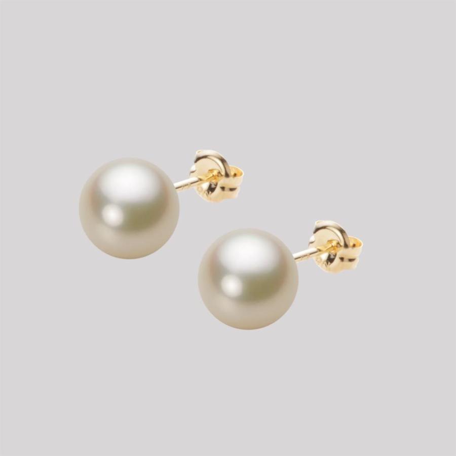 ムーンレーベル 公式] パール ピアス レディース あこや真珠 7.5mm