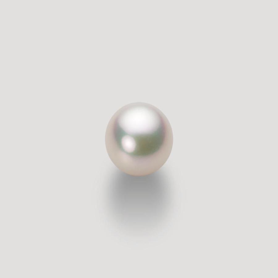 [ムーンレーベル 公式] 一粒 パールネックレス レディース 8.0mm アコヤ 真珠 ペンダント K18WG ホワイトゴールド HA00080D11CW01278W
