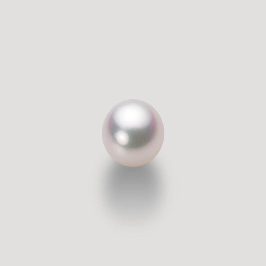 [ムーンレーベル 公式] パール ペンダント レディース 8.0mm アコヤ 真珠 ペンダント トップ K18WG ホワイトゴールド HA00080D11WPG334W0-Tの画像