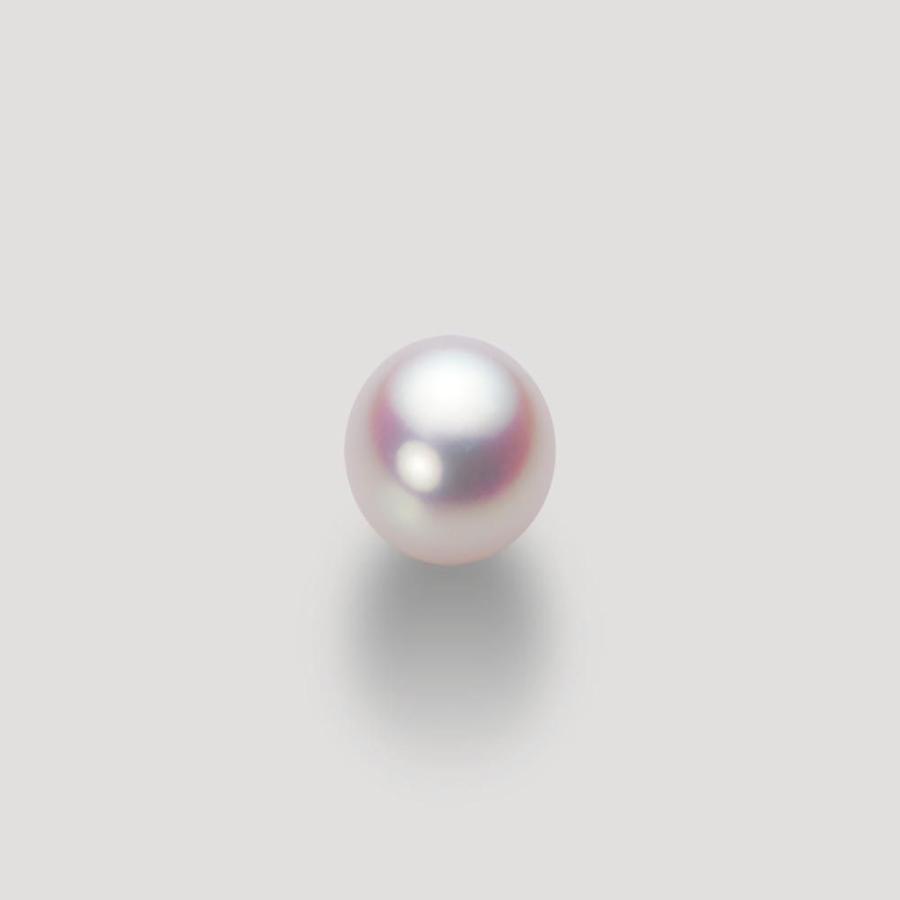 [ムーンレーベル 公式] 一粒 パールネックレス レディース 8.0mm アコヤ 真珠 ペンダント K18WG ホワイトゴールド  HA00080D11WPN725W0の画像