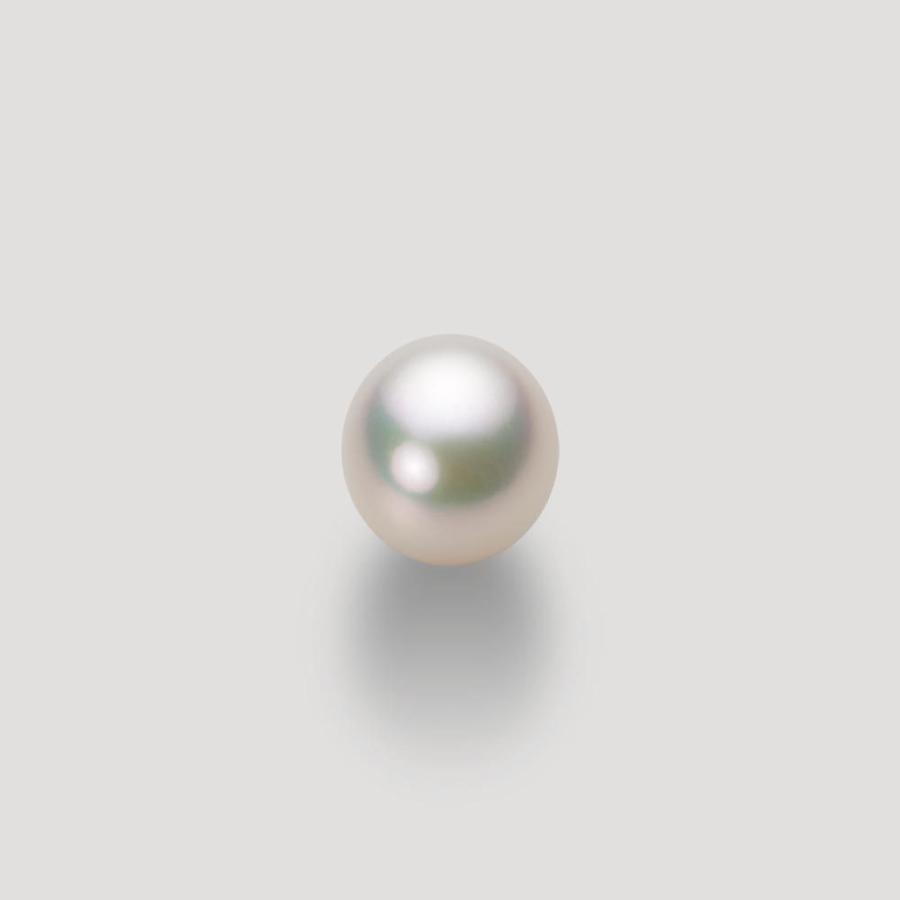 [ムーンレーベル 公式] 一粒 パールネックレス レディース 8.0mm アコヤ 真珠 ペンダント K18 イエローゴールド  HA00080D12CW01474Yの画像