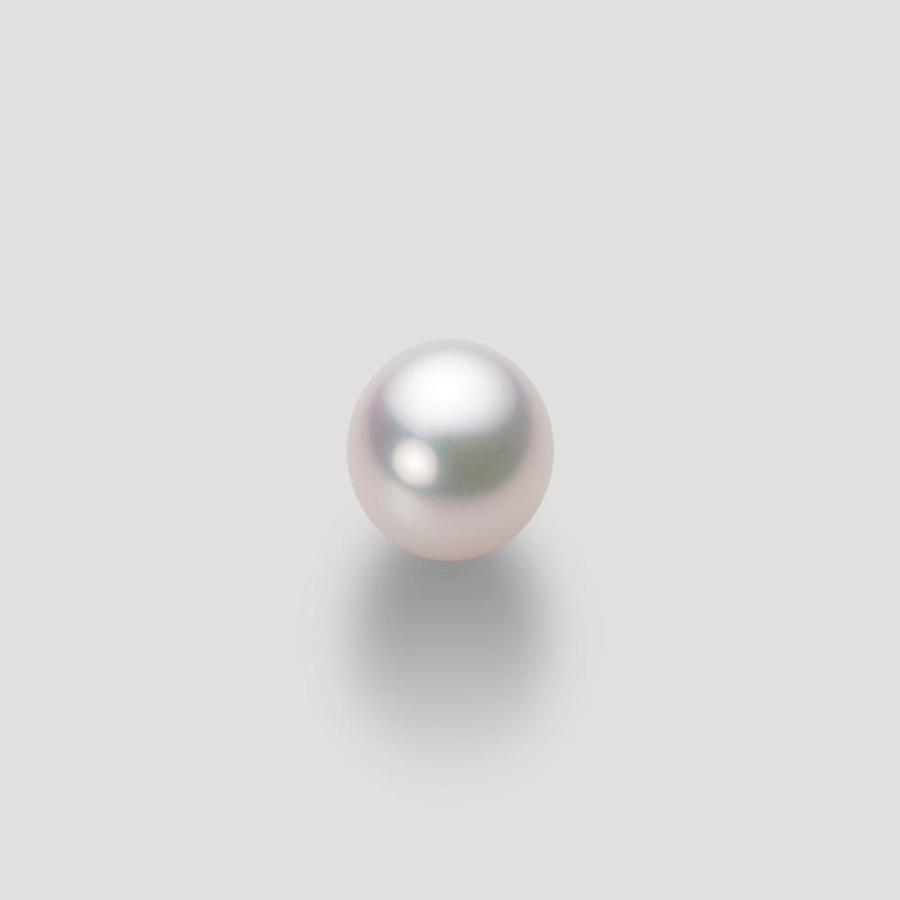 [ムーンレーベル 公式] 一粒 パールネックレス レディース 8.0mm アコヤ 真珠 ペンダント K18 イエローゴールド  HA00080D12WPG314Y0の画像