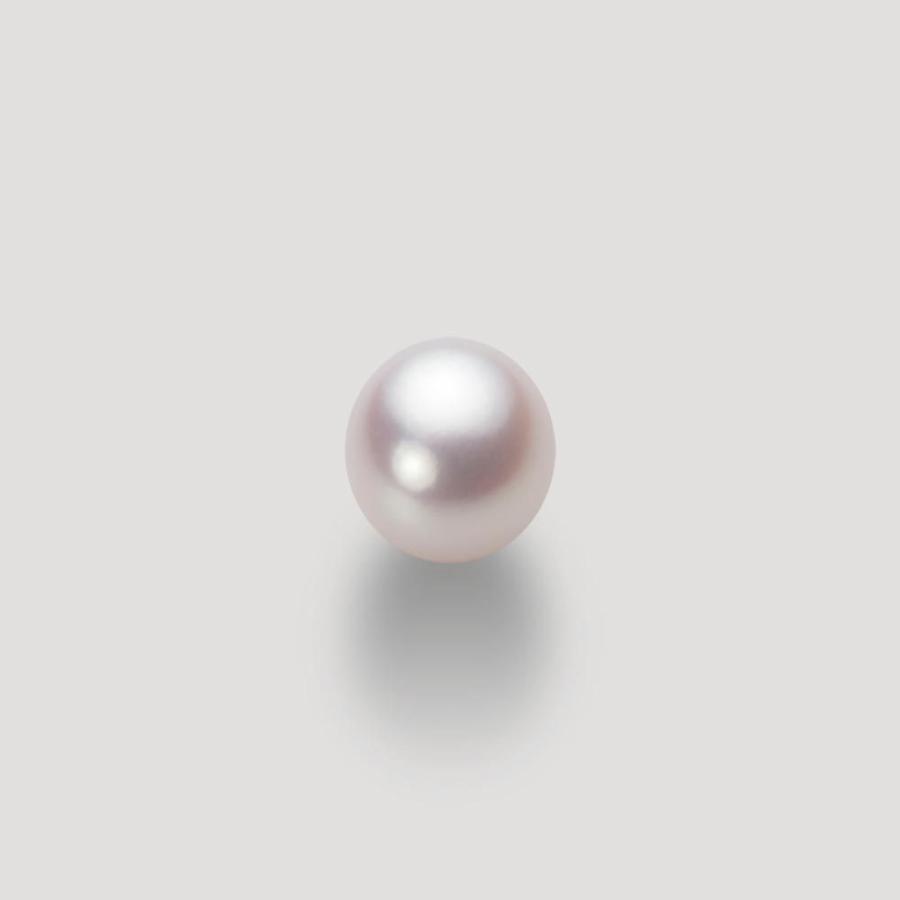 [ムーンレーベル 公式] 一粒 パールネックレス レディース 8.0mm アコヤ 真珠 ペンダント K18 イエローゴールド  HA00080D13WPN314Y0の画像