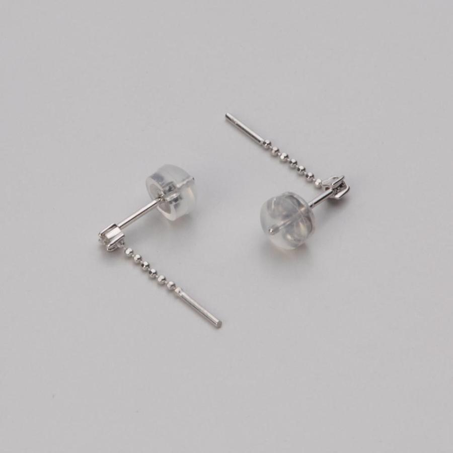 [ムーンレーベル 公式] パール ピアス レディース ぶら下がり あこや真珠 8.0mm アコヤ 真珠 ピアス K18WG ホワイトゴールド  HA00080R11NG040W00の画像